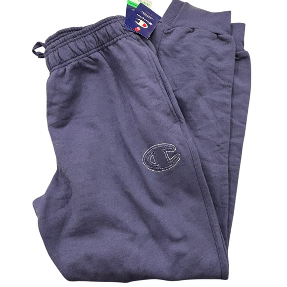 Champion Men's Powerblend Joggers, Big C Outline Embroidery GF22H XL - Picture 1 of 5